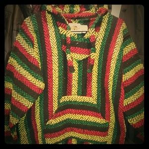 Rasta Poncho Hoody